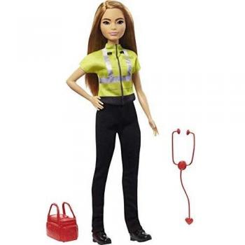 Barbie Quiero ser Paramédica - Muñeca Mattel con uniforme de paramédico y accesorios médicos