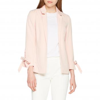 Only Onllucy 4/5 Bow Blazer TLR, Chaqueta de Traje para Mujer, Rosa Cameo Rose, 42