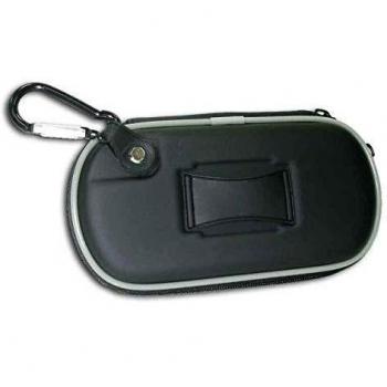 FUNDA PSP SEMI-RIGIDA NEGRA CON MOSQUETON SATYCON