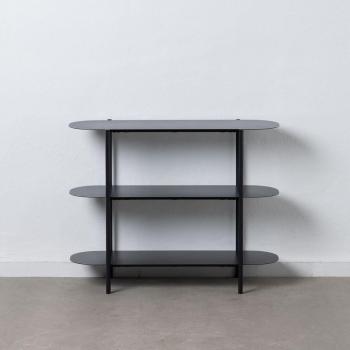 Mueble de TV BB Home 90 x 28 x 70,3 cm Negro Acero