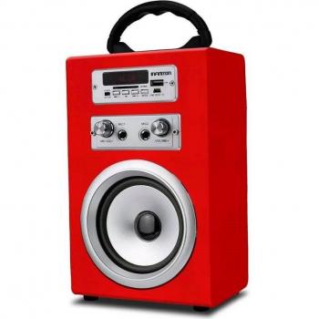 Infiniton K8 Altavoz Portátil Bluetooth con Micrófono Rojo