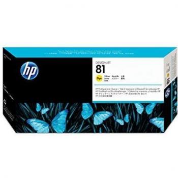 HP 81 Yellow DesignJet Dye Printhead and Printhead Cleaner 81 Yellow DesignJet Dye Printhead and Printhead Cleaner, Designjet 5500, 5500ps, 5000, 5000ps, Yellow, -40-60 °C, 230 g, C4953A,