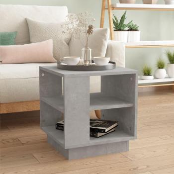 Mesa de centro de madera de ingeniería 40x40x43 cm en colores Blanco, Negro y Roble Sonoma, mesita auxiliar para salón o comedor