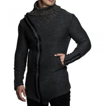 tazzio Styler Hombre Chaqueta De Punto Con stylischem Cuello 15450 negro XXL