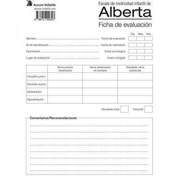 Ficha de evaluacion de la Escala de Motricidad Infatil de Alberta