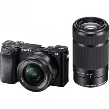 Sony Alpha A6100 Mirrorless Camera Bundle with 16-50mm f/3.5-5.6 OSS II and 55-210mm f/4.5-6.3 OSS