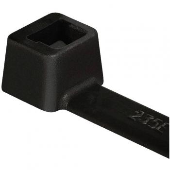 Bridas HellermannTyton T50I-PA11-BK, 300 mm, 4.60 mm, Negro, Paquete de 100 unidades