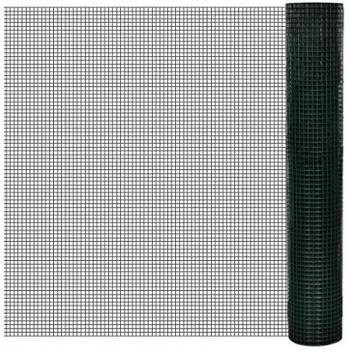 Red de Alambre Cuadrada de 1x25 m Cubierta de PVC y Malla Galvanizada