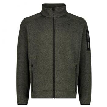 CMP Men's Knit-Tech Fleece Jacket Olive-Nero Size 54