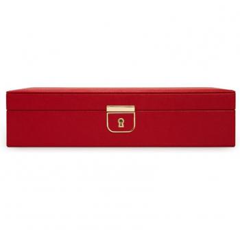 Wolf 1834 Palermo Red Jewelry Box with Lock Closure