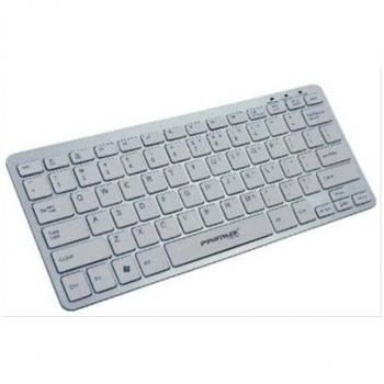Primux K100W - Teclado Delgado, Color Blanco