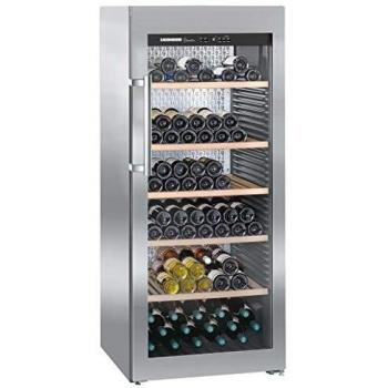 Liebherr WKes 4552 GrandCru Vinoteca Independiente de Libre Instalación, Acero Inoxidable, Capacidad para 201 Botellas, Frío Ventilado con 1 Zona de Temperatura, Dimension