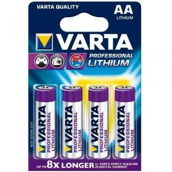 VARTA-Lote de 5 Blisters de 4 pilas de litio AA Mignon