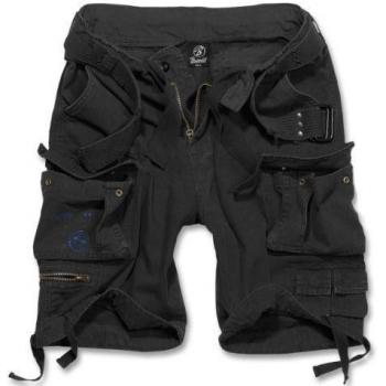 Brandit Savage Vintage Shorts - Black, XXL - 100% Cotton