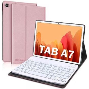 Funda Teclado Español Ñ para Samsung Galaxy Tab A7 10.4 2020,JADEMALL Bluetooth Teclado Inalámbrico Desmontable Magnético Funda Protectora para Samsung Tab A7 2020 10.4 Pulgadas T500/T505/T507 Tablet