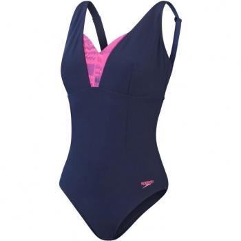 Bañador de una pieza Speedo Shaping Impreso Opusgem lila rosa mujer - 42