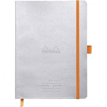 Cuaderno de Reuniones Rhodia A5+ Rhodiarama Plata Brillante
