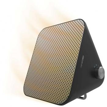 Calefactor Cerámico de Sobremesa Cecotec ReadyWarm 1500 Max Ceramic Design, 1500 W, Termostato Regulable, 3 Modos de Funcionamiento, Área de Cobertura de 15 m²,