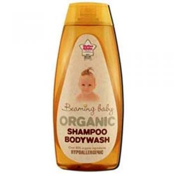 Beaming Baby Champú Bodywash, certificado orgánico, hipoalergénico y galardonado. 1 botella