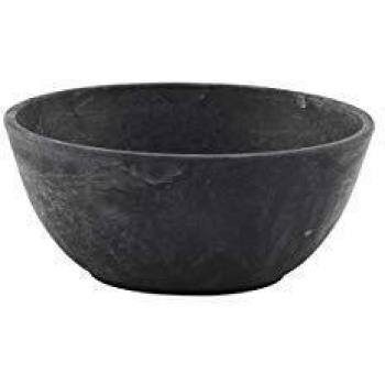 House Doctor Bowl, Serveur, Black, h, Dia Stk/PK Cuenco, servir, negro, altura: 6 cm, diámetro: 13 cm, 4 unidades/paquete, plástico