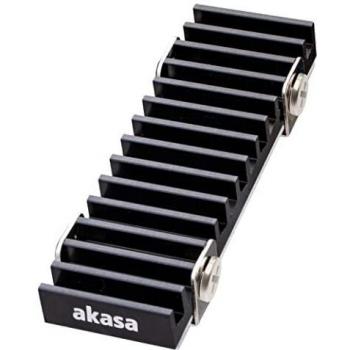 Akasa Gecko Pro M.2 SSD Aluminum Heatsink with Passive Cooling and Thermal Pad