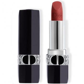 Dior Rouge Dior 722 Rosewoodrose Barra de Labios Recargable - Acabados Satinado, Mate, Metalizado y Aterciopelado con Tratamiento Floral y Confort de Larga Duración