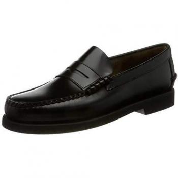 Sebago Dan Polaris Black Leather Men's Loafers Size 11-12