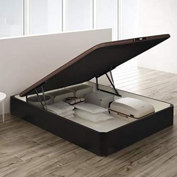Canapé abatible Pikolin Airbox 150x200 con fácil apertura, alta capacidad de almacenaje y tapa 3D transpirable en color wengué