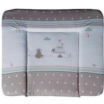 Alfombrilla de cambiador roba de 85x75 cm, coleccion textil robaIndibear, suave alfombrilla de cambiador para bebé recubierto con pelicula de PU