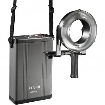 Walimex Pro 17182 - Flash anular portátil, negro