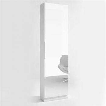 Zapatero con espejo Trend blanco mate 50x180cm