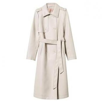 Beige Stylish Twinset Trench Coat for Women, Size S