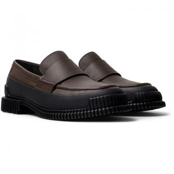 Zapatos de cordones Camper Pix para mujer en piel lisa, colores marrón y negro, talla 38