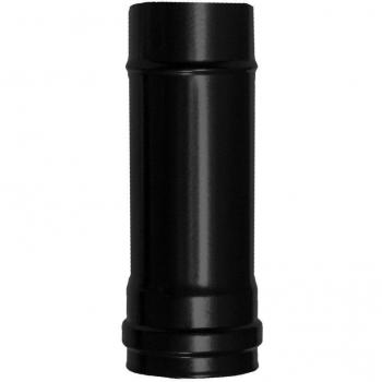 WOLFPACK LINEA PROFESIONAL 22013010 Wolfpack Tubo Acero Negro Longitud Estufas de Leña, Chimenea, Alta resistencia, Vitrificado Pellet, Ø 80 mm. 25 cm