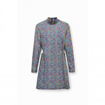Desigual Women's Multicolor Slim Fit Cocktail Dress with Zip Fastening