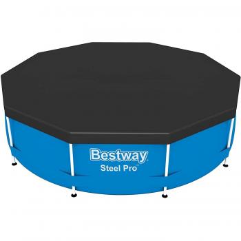 Bestway 58036 Cobertor para Piscina Redonda con Estructura Metálica Ø305 cm