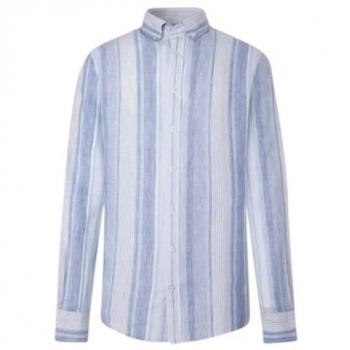 Camisa de Lino Multicolor a Rayas para Hombre Hackett London - 100% Lino, XL
