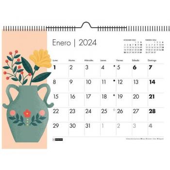 Calendario de Pared A3 con Jarrones 2024