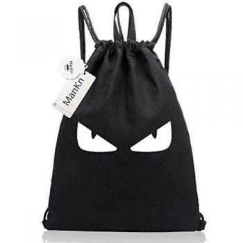 ManKn - Bolsas de cuerdas, Bolsas de gimnasia, Lona Con Cordón Bolso Viajar, Mochila Saco, Gymsack, Daypack Deportes, Portátil Mochila