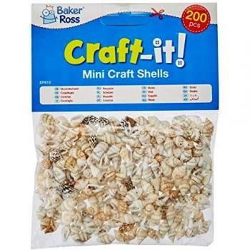 Baker Ross Conchas en Miniatura Perfectas para Decorar Tarjetas Álbumes Collages y Otras Manualidades de Niños