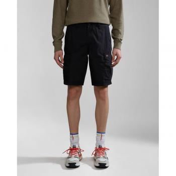 Bermuda Noto 2.0 de hombre estilo cargo lisa Napapijri, color negro intenso, talla 36