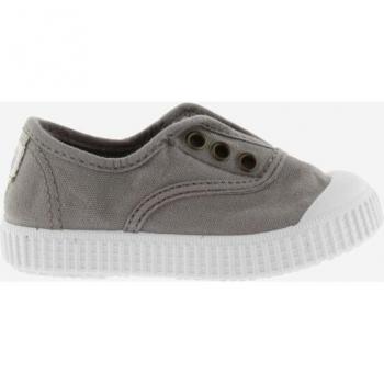 Victoria 1915 Girls' Slip-On Canvas Sneakers with Elastic and Reinforced Toe