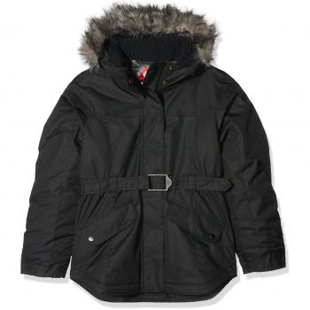 Columbia Carson Pass Jac Chaqueta, niñas, Negro, S