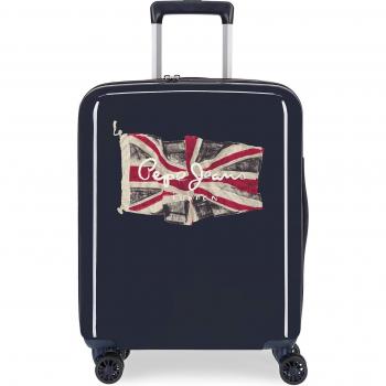 Maleta de cabina Pepe Jeans Flag rígida infantil con capacidad de 38,4L