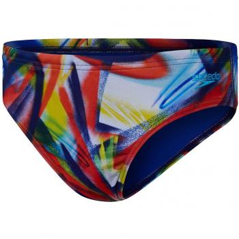 Bañador de natación para niños Speedo Digital Allover Brief 6.5cm