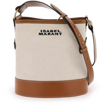 Isabel Marant Samara Cotton Canvas Shoulder Bag - OS Neutro