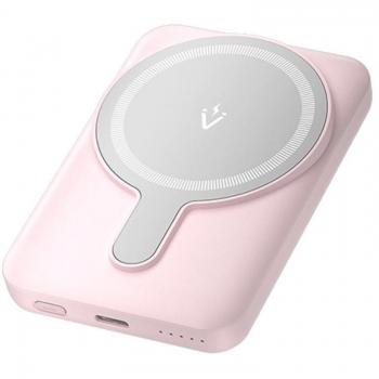 Powerbank 5000mAh Vention FHSP0 / 20W / Wireless / Rosa
