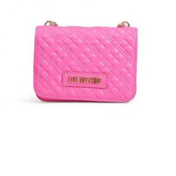 Love Moschino Fuchsia Women's Shoulder Bag with Clip Fastening, One Size