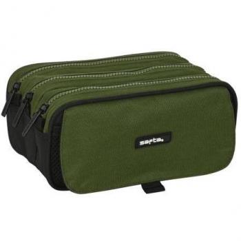 SAFTA PORTATODO TRIPLE BIG DARK FOREST ORGANIZADOR DE LAPICES Y BOLIGRAFOS