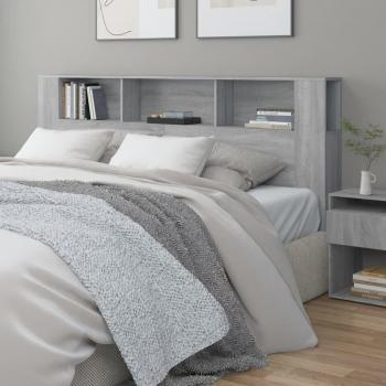 Cabecero con contenedor Sonoma Gris 200x18,5x104,5 cm